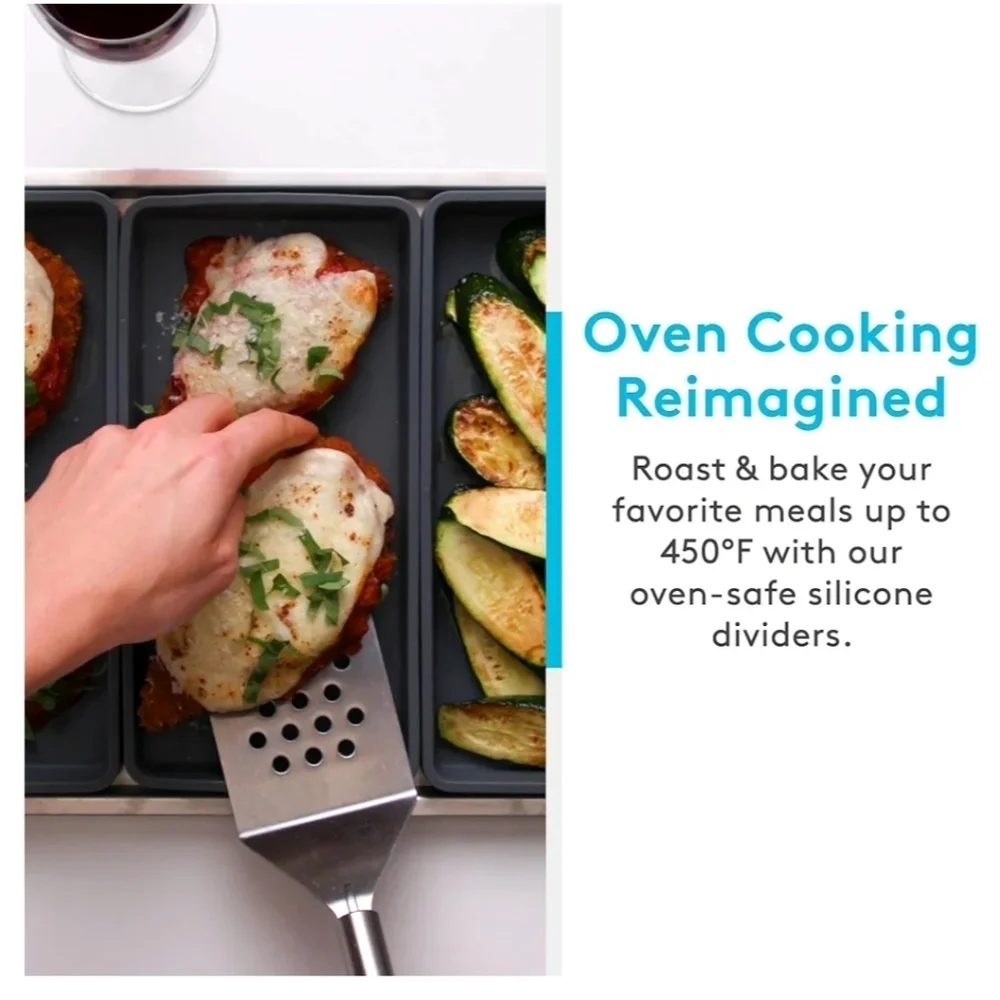 Cheat Sheets - Original Silicone Sheet Pan Dividers For Cooking & Meal Prep